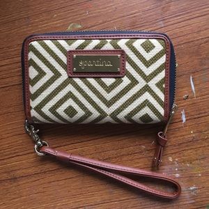 Spartina 449 tan clutch